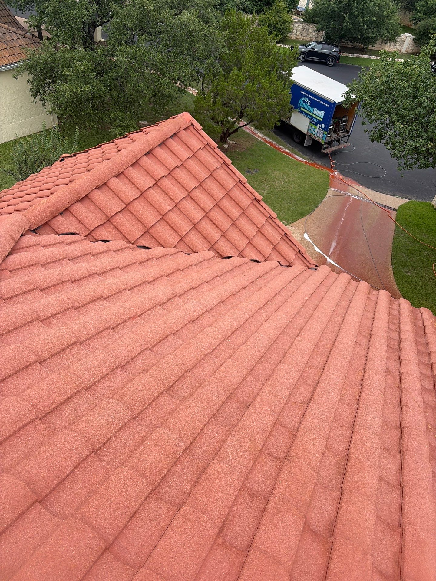 After roof cleaning Falconhead Bee Cave